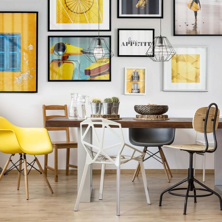 Immagine prodotto Trenddeko La facciata della casa gialla (40 x 50 cm)