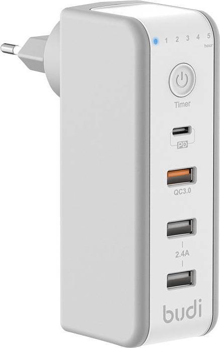 Budi Dual USB Charger with Timer Charge (32 W)