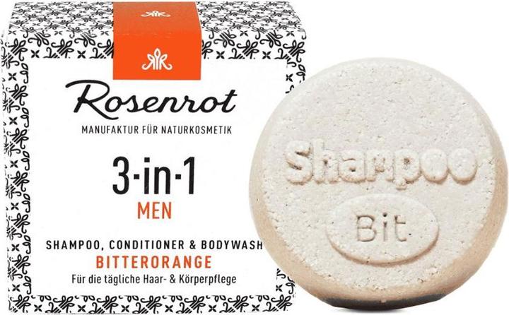 Rosenrot MEN 3in1 Bitterorange (Festes Shampoo)