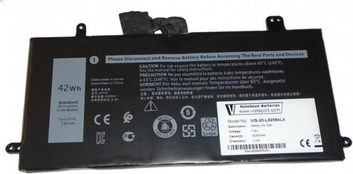Immagine prodotto Vistaport Batteria per DELL Latitude 5285 / 5290 (4 Celle, 5250 mAh)