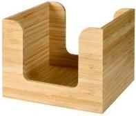 Actual product image Duni Napkin dispenser 13x13 cm bamboo,4 pcs/crt