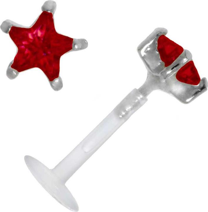 Produktbild Bijouteria Piercing für Lippe/Tragus (Bioplast, Silber 925, Zirkonia)