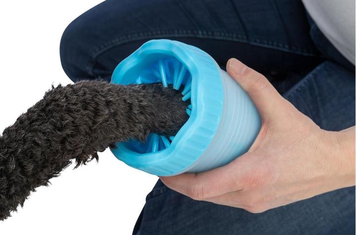 Image du produit Trixie Cure-pattes, M-L, silicone/PP, bleu (Chien)
