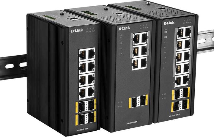 Image du produit D-Link Switch industriel administrable 8 ports L2 avec 6 ports 10/100/1000BaseTX 4 PoE & 2 ports (8 Ports)