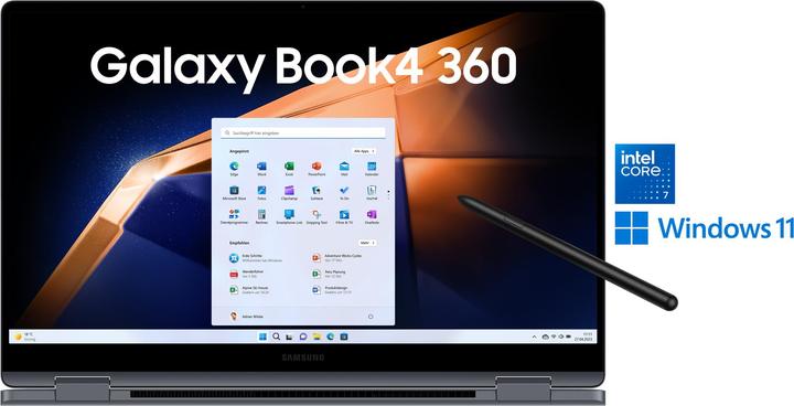 Image du produit Samsung Galaxy Book4 360 (15.60", Intel Core 7 150U, 16 Go, 512 Go, DE)