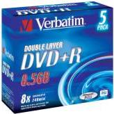 Produktbild Verbatim Dvd+R dl (5 x)