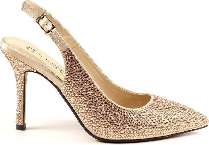 Actual product image Lunar Rubiya Diamante Sling Back Court Shoes (37)