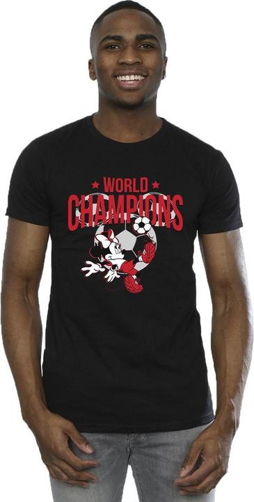 Actual product image Disney Mens Minnie Mouse World Champions T-Shirt (XL)