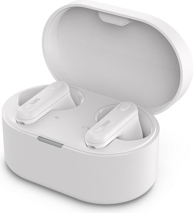 Actual product image Philips TAT1108WT headphones/headset Wireless In-ear Calls/Music Bluetooth White (5 h, Wireless)