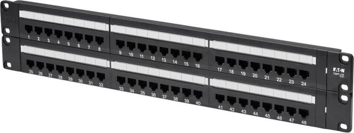 Produktbild Eaton 48-Port 2U Rack-Mount Cat6/Cat5 110 Patch Panel 568B RJ45 Ethernet TAA
