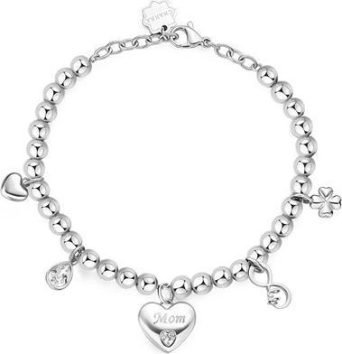 Brosway - Steel ball bracelet with Mother Chakra charms BHKB165