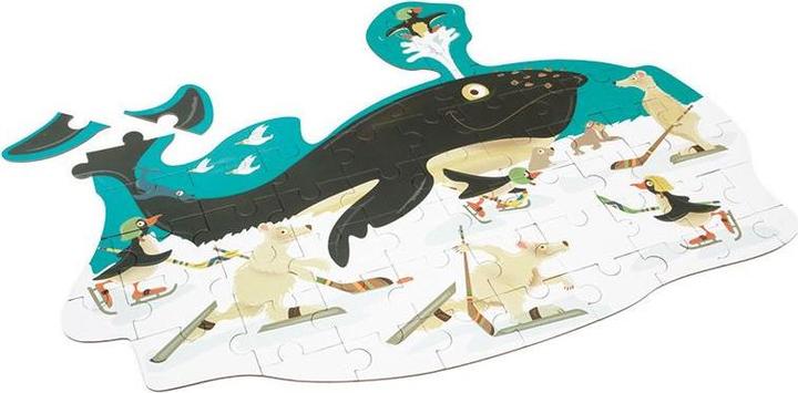 Actual product image Scratch Shape Puzzle whale 60 parts (60 pieces)