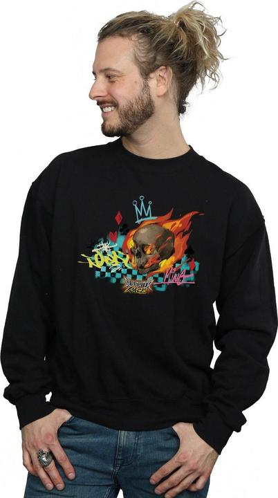 Actual product image Disney Mens Wreck It Ralph Race Skull Sweatshirt (L)