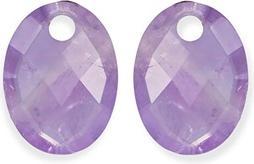 Sparkling Jewels Sparkling Oval Amethyst Earring Pendants