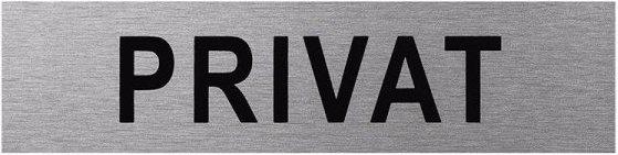 Produktbild ProPlus Aluminium Türschild " Privat "