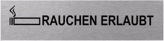Produktbild ProPlus Aluminium Türschild " Rauchen erlaubt "
