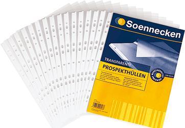 Produktbild Soennecken Prospekthülle 1602 DIN A4 PP transparent 100 St./Pack. (A4, 1 x)