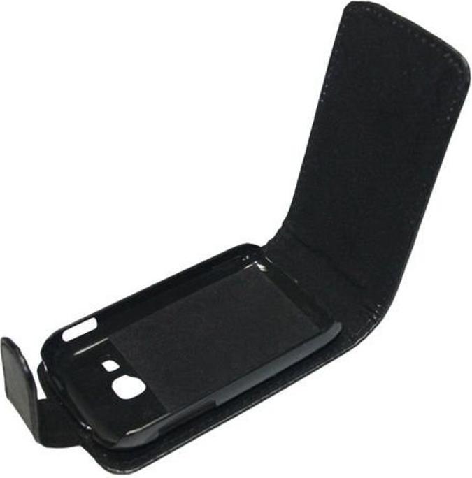 Produktbild König Design Handyhülle Tasche (Flip) für Samsung Galaxy Young S6310 schwarz (Samsung Galaxy Young S6310)