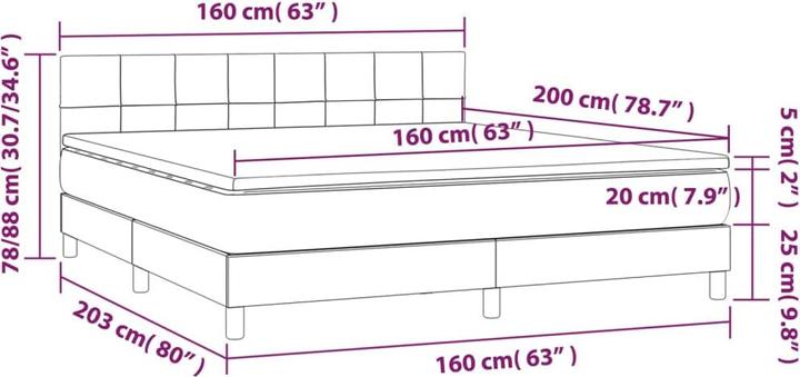 Produktbild VidaXL Koa (160 x 200 cm)
