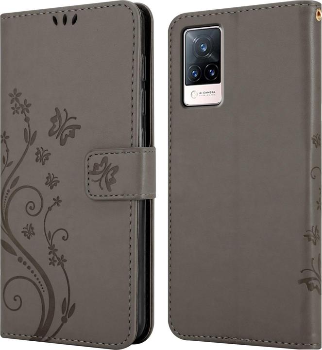 Produktbild Cadorabo Flower Book Hülle (Vivo V21)