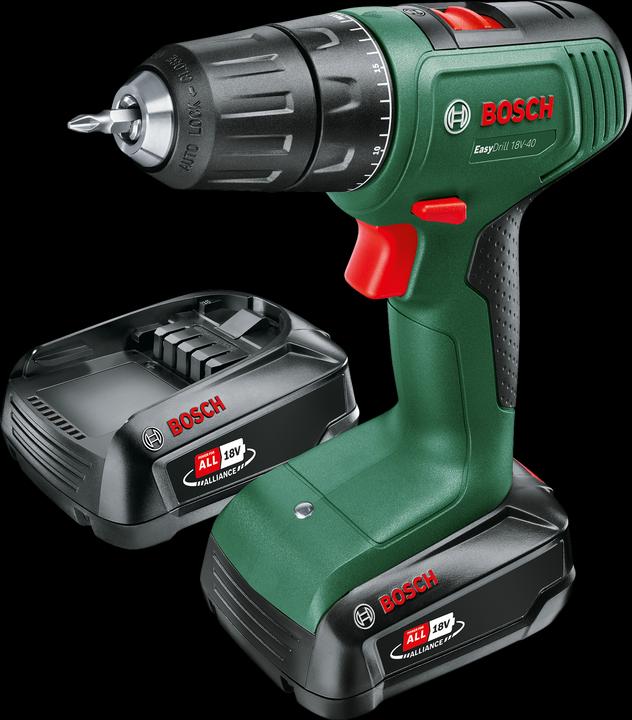 2 x 2Ah Akku, 1 x Schrauberbit, EasyDrill 18V-40