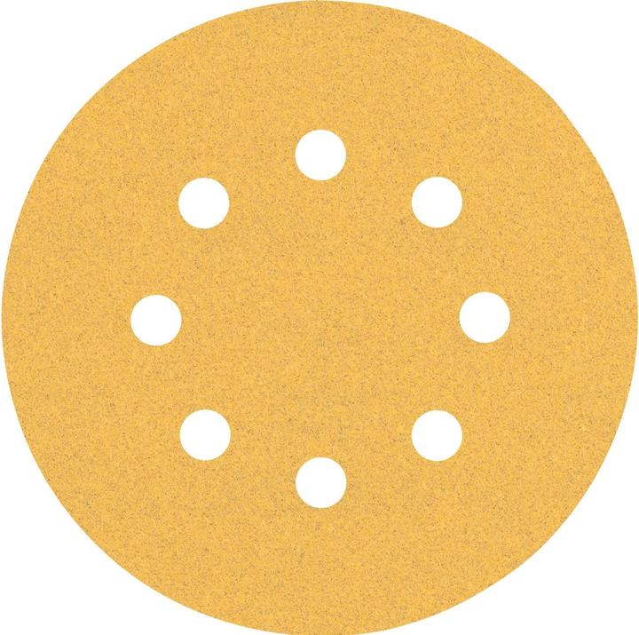 Produktbild Bosch Professional Zubehör EXPERT C470 Schleifpapier mit 8 Löchern für Exzenterschleifer, 125 mm, G 100, 5-tlg. (100)