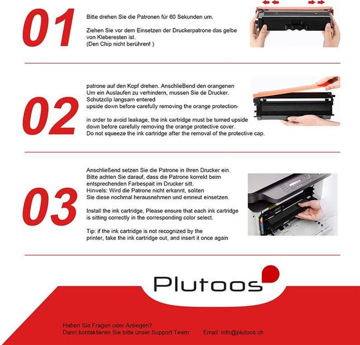 Actual product image Plutoos TN-421/TN-423 (M, C, Y, FC)