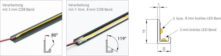 Actual product image OK-Line LED-Profil OK-L Wien, Alu eloxiert 500mm