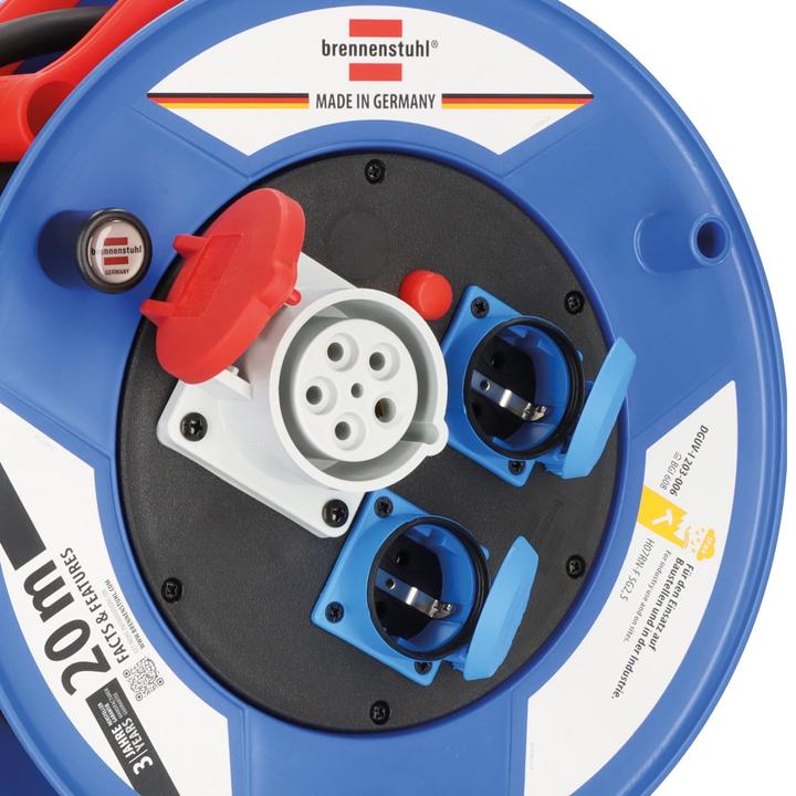 Actual product image Brennenstuhl Garant CEE 1 Industry/Site Cable Reel H07RN-F 2,5 (20 m, 12.50 mm²)