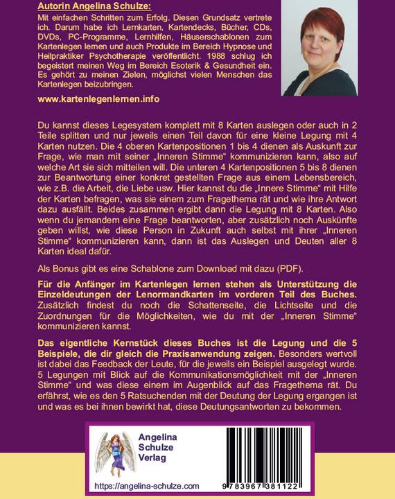 Valeurs nutritives et ingrédients Kartenlegen lernen mit 40x LENORMAND POWER Die Weisheit der inneren Stimme (Allemand, Angelina Schulze, 2020)