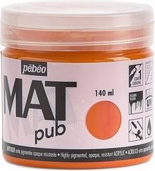 Actual product image Pebeo Acrylic Mat Pub (Bright orange, 140 ml)