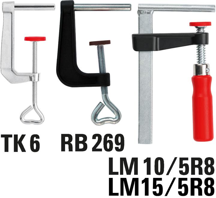 Actual product image Bessey LM10/5R8 100/50 LM table clamp (100 mm)