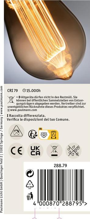 Produktbild Paulmann Kolben ST64 Inner Glow (E27, 3.50 W, 160 lm, 1 x)