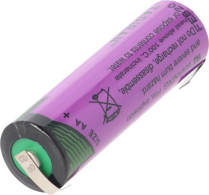 Actual product image Tadiran Batterie SL-760/T mit Lötfahnen in U-Form (1 pcs., AA, 2200 mAh)