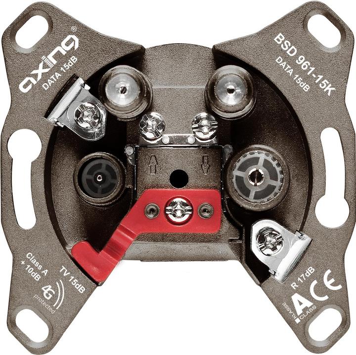 Actual product image Axing BSD 961-15K R/TV+SAT Gray outlet (Plug socket)