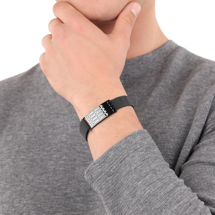 Produktbild S.Oliver Armschmuck für Herren, Edelstahl (26 cm, Edelstahl)