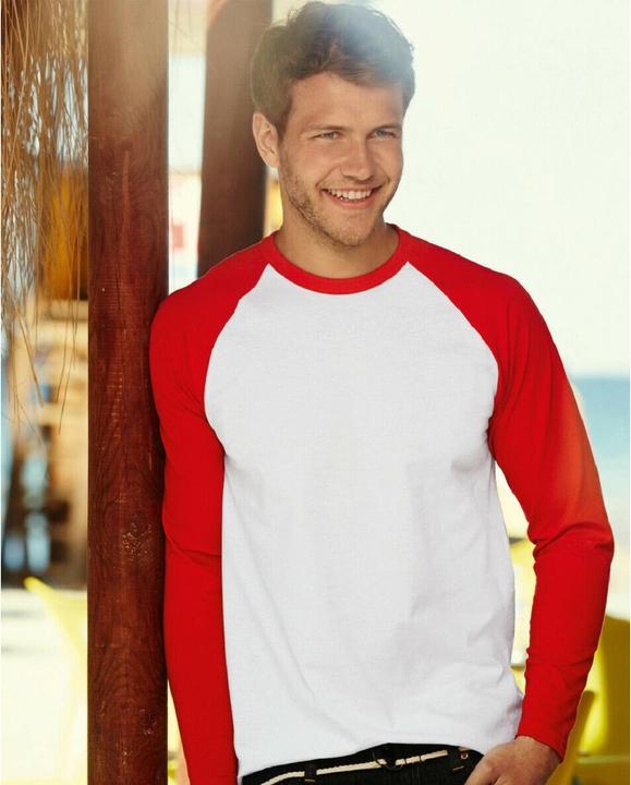 Image du produit Fruit of the Loom Tee-shirt baseball manches longues (XXL)