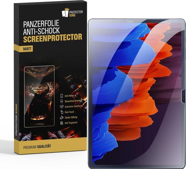 Actual product image Protectorking 6x Panzerfolie Anti-Shock matt entspiegelt (6 Piece, Galaxy Tab S8 Plus)