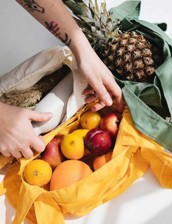 Produktbild Notabag Original -kokoontaitettava kassi/reppu, kullankeltainen
