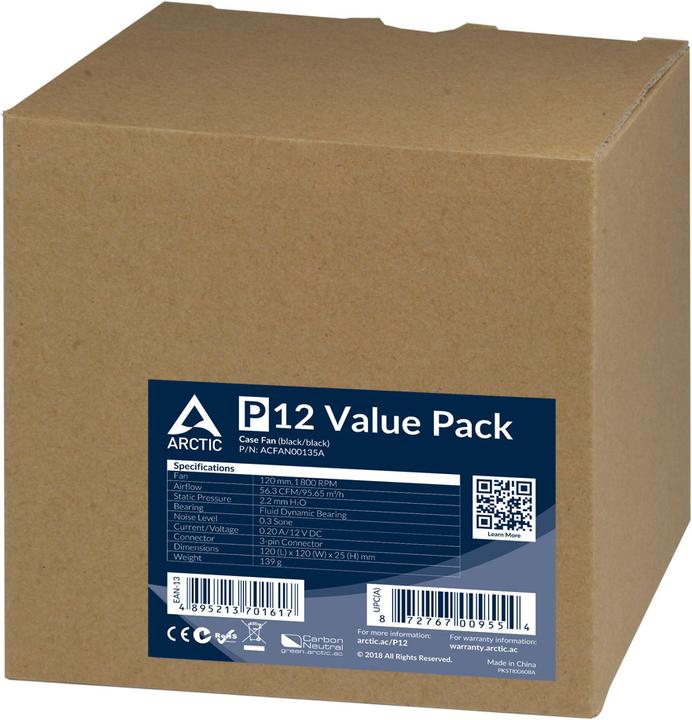 Image du produit Arctic P12 Value Pack (120 mm, 5 x)