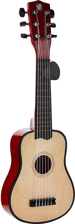 Produktbild 701201P Gitarre 55 cm mit Plektrum, Kindergitarre aus Holz, Musikinstrument für Anfänge