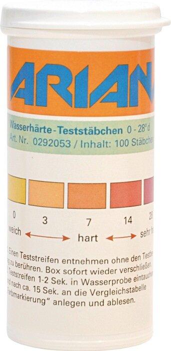 Immagine prodotto Ariana Bastoncini di misurazione TRGS 611 Durezza dell'acqua 0-28 °dH 100 pz.