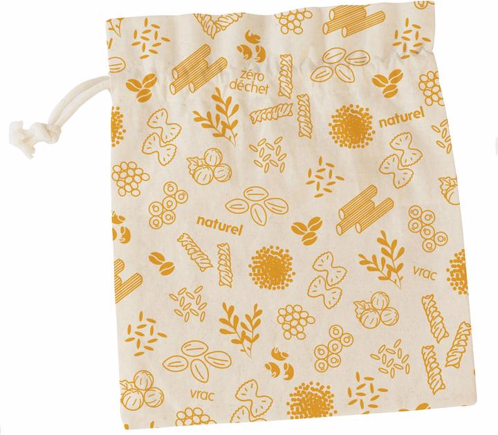 Image du produit Pebbly Beutel aus Bio-Baumwolle M gelb, 20x25 cm
