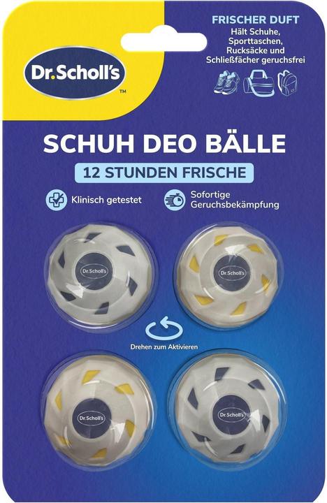 Actual product image Scholl OdorX Sneaker Balls 4 Stück (Foot deodorant & powder)