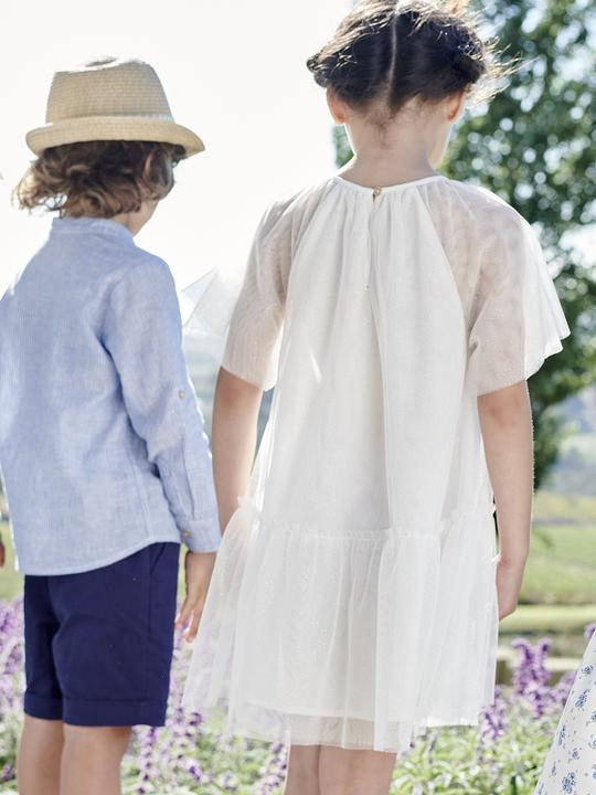 Immagine prodotto Vertbaudet Abito da festa per bambina con maniche a farfalla (104)
