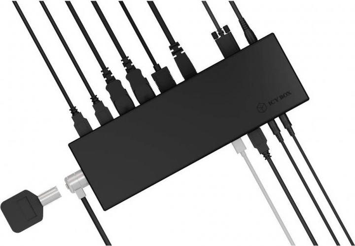 Immagine prodotto Icy Box Docking station notebook USB-C -> 3x uscita video 60H (USB-C, 14 Porti)