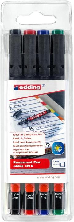 Actual product image Edding Ohp (Blue, Green, Red, Black, 0.30 mm, 4 x)
