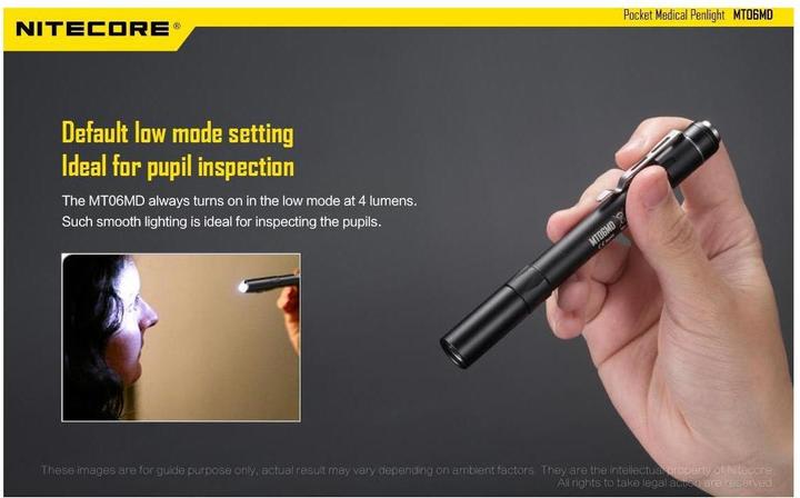 Actual product image Nitecore MT06 Medical (12.80 cm, 180 lm)