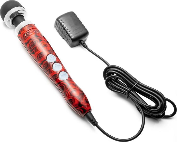 Actual product image Doxy Number 3 Wall Massager Rose Pattern