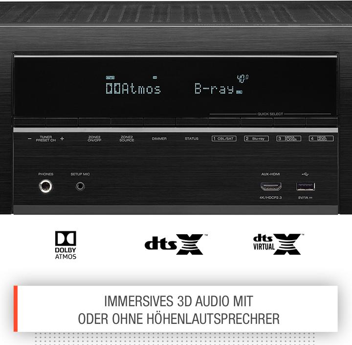 Immagine prodotto Denon AVR-X1600H (7.2 canali, FM, DAB+)